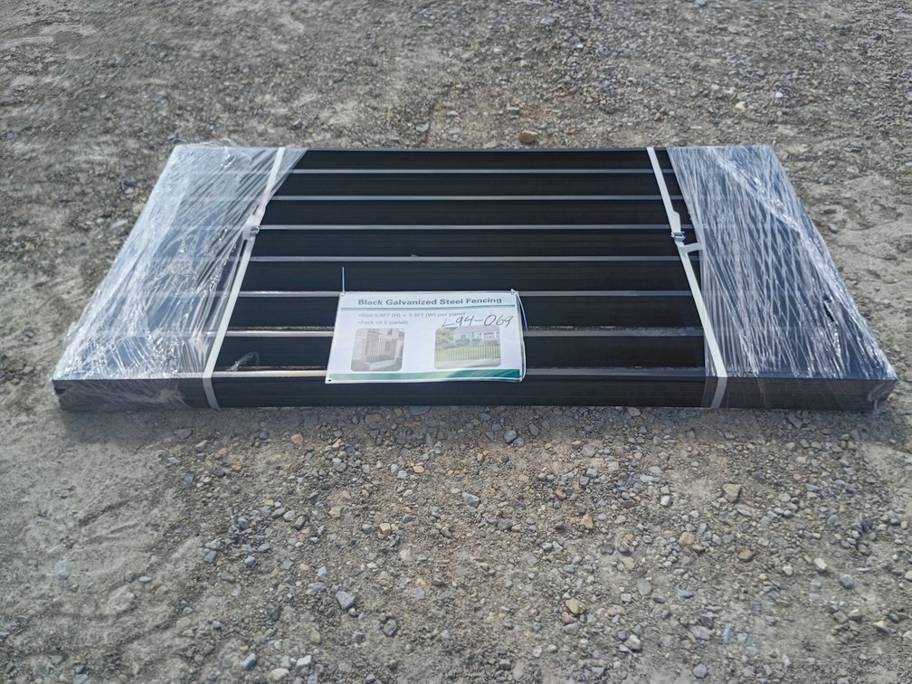 5- Black Galvanized Steel Fencing