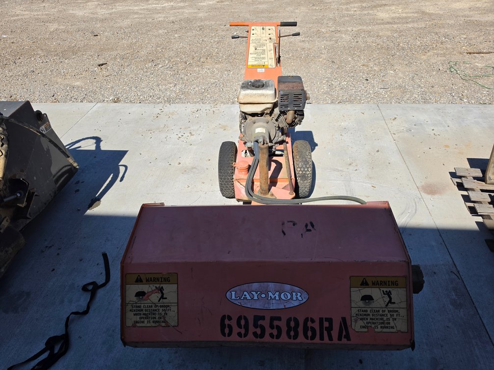 Lay-Mor gas powered sweeper