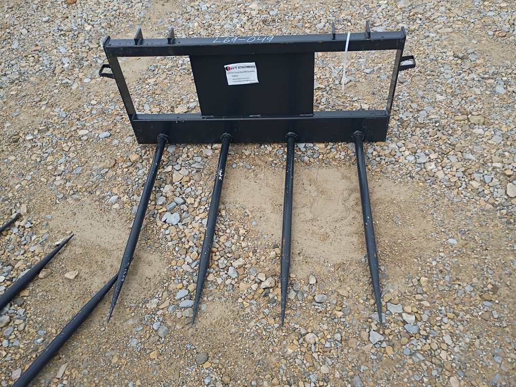 JCT Bale Spike Skid Steer Attachment