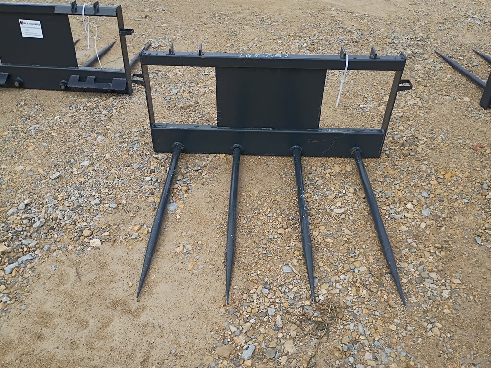 JCT Bale Spike Skid Steer Attachment