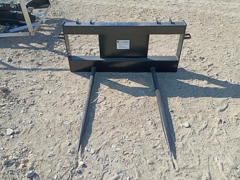 JCT Bale Spear Skid Steer Attachment