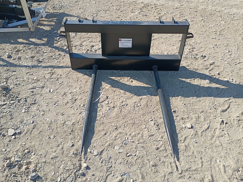 JCT Bale Spear Skid Steer Attachment
