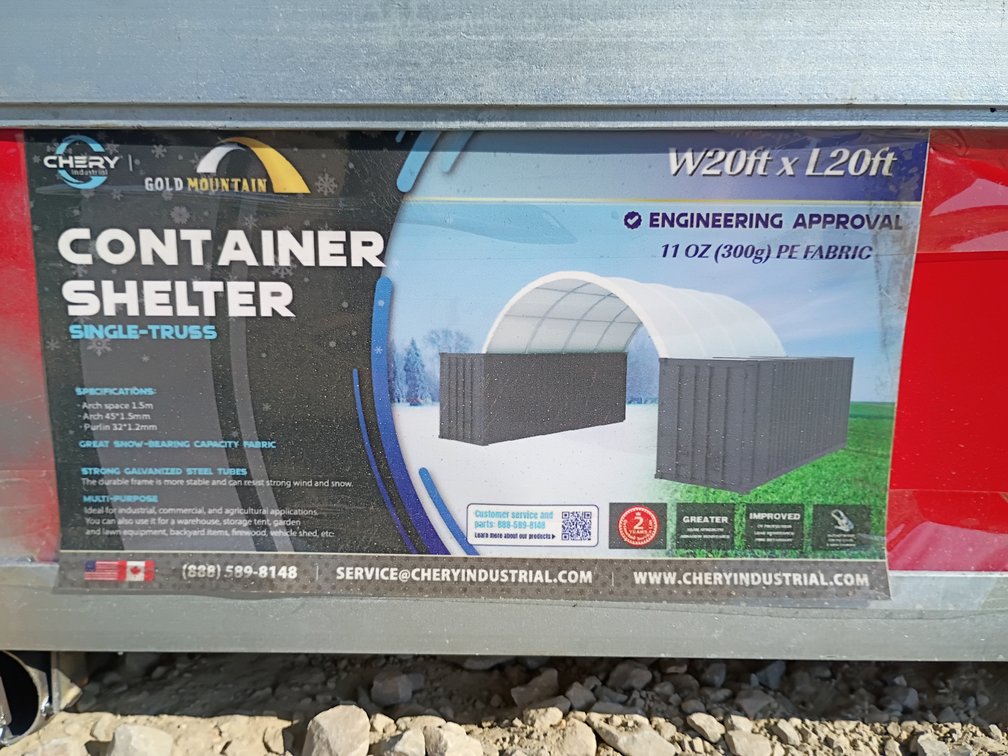 Chery 20'x20' Container Shelter Canopy