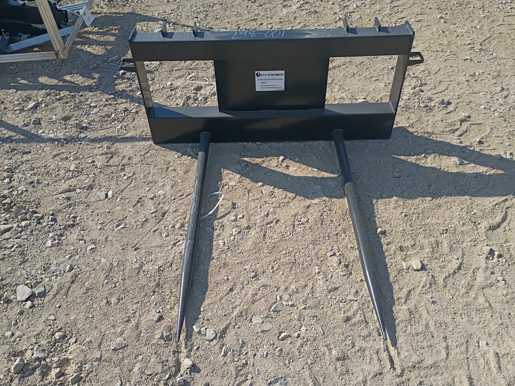 JCT Bale Spear Skid Steer Attachment