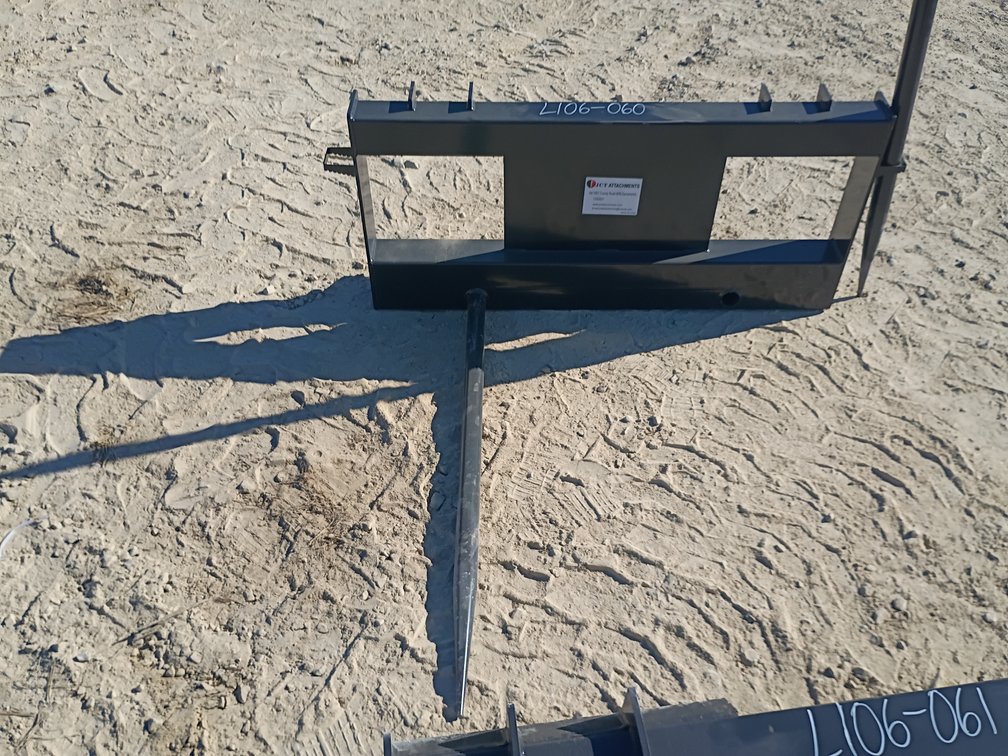 JCT Bale Spear Skid Steer Attachment