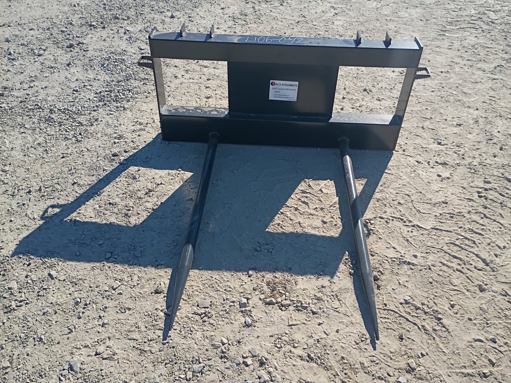 JCT Bale Spear Skid Steer Attachment