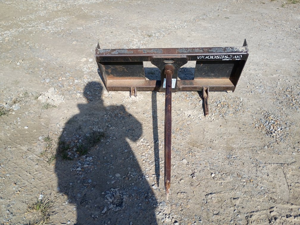 Woods Bale Spear Skid Steer Attachment