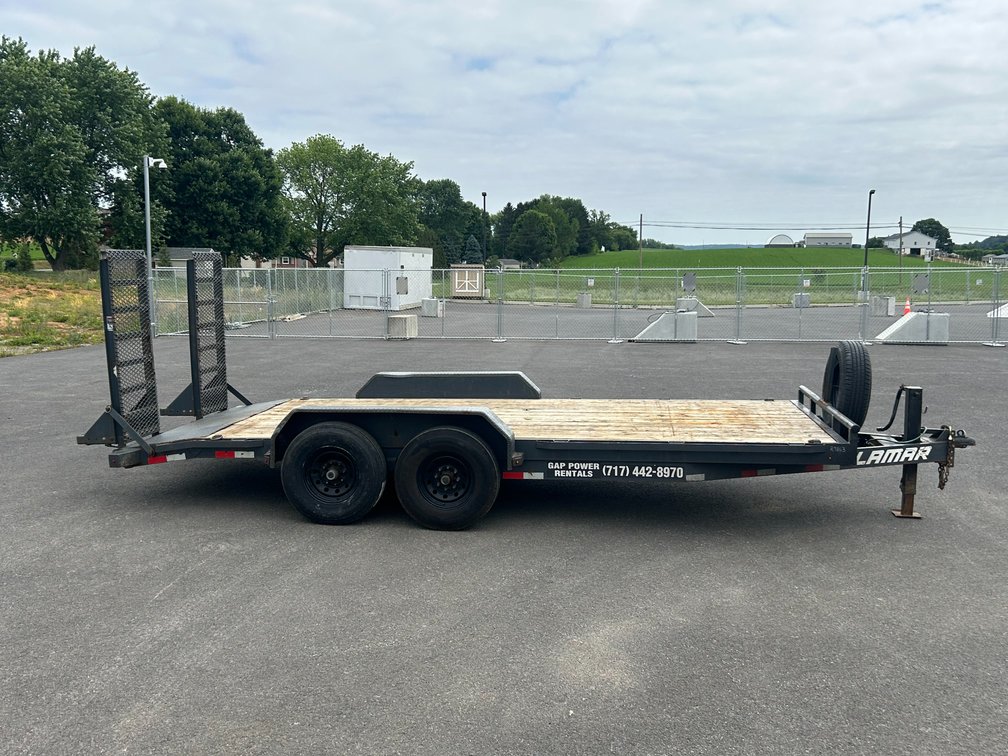 2021 Lamar 18’ skid loader trailer - VIN# 5RVH61823MP099803