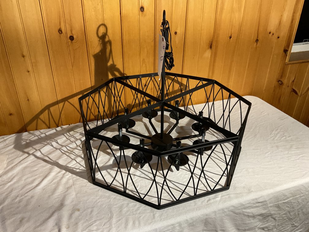Hanging metal light