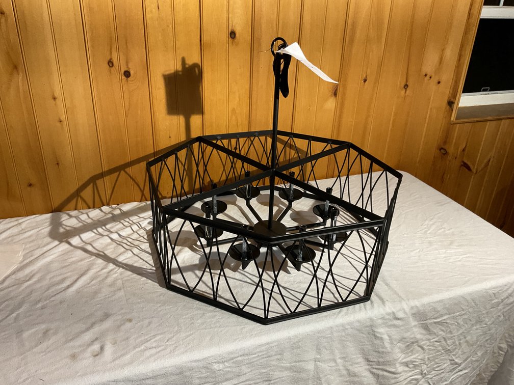 Hanging metal light