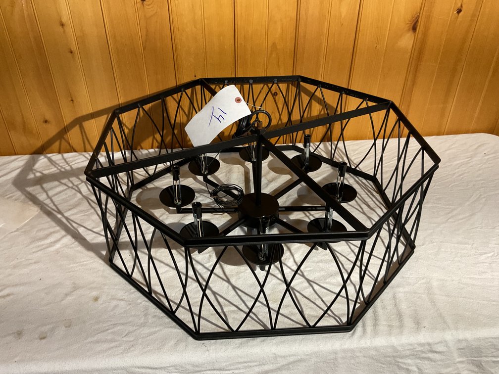 Hanging metal light