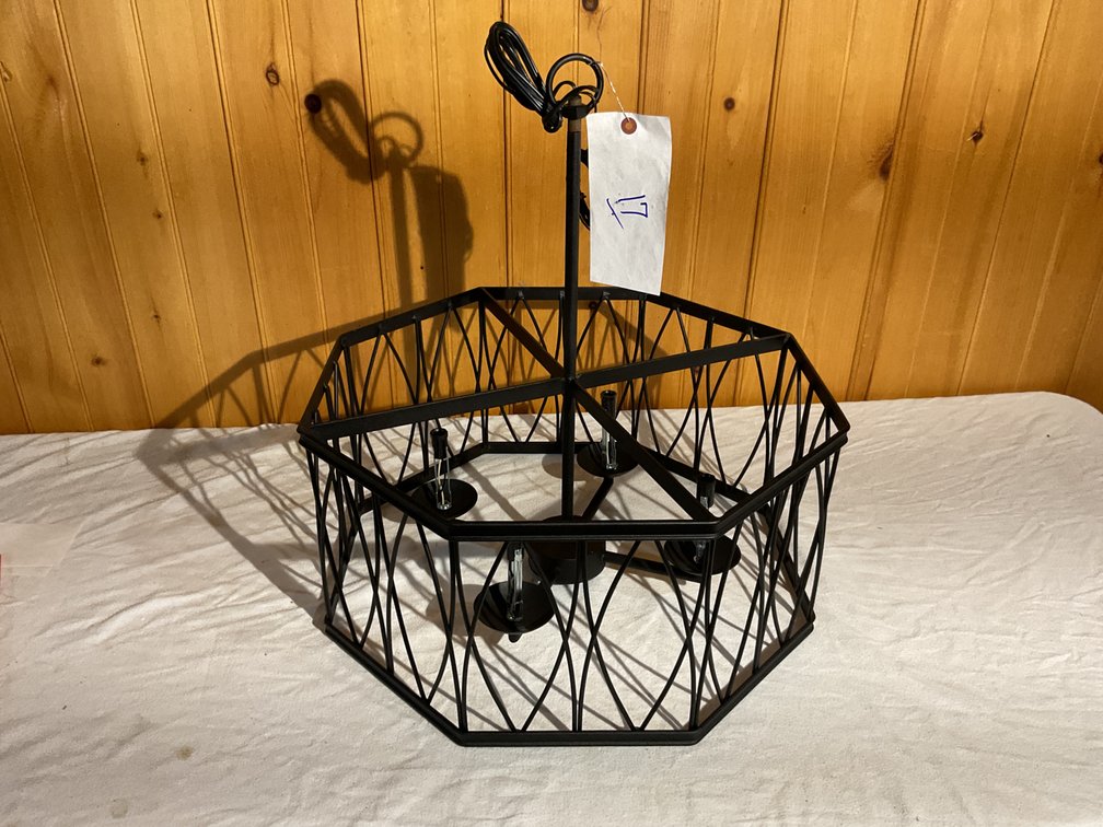 Hanging metal light