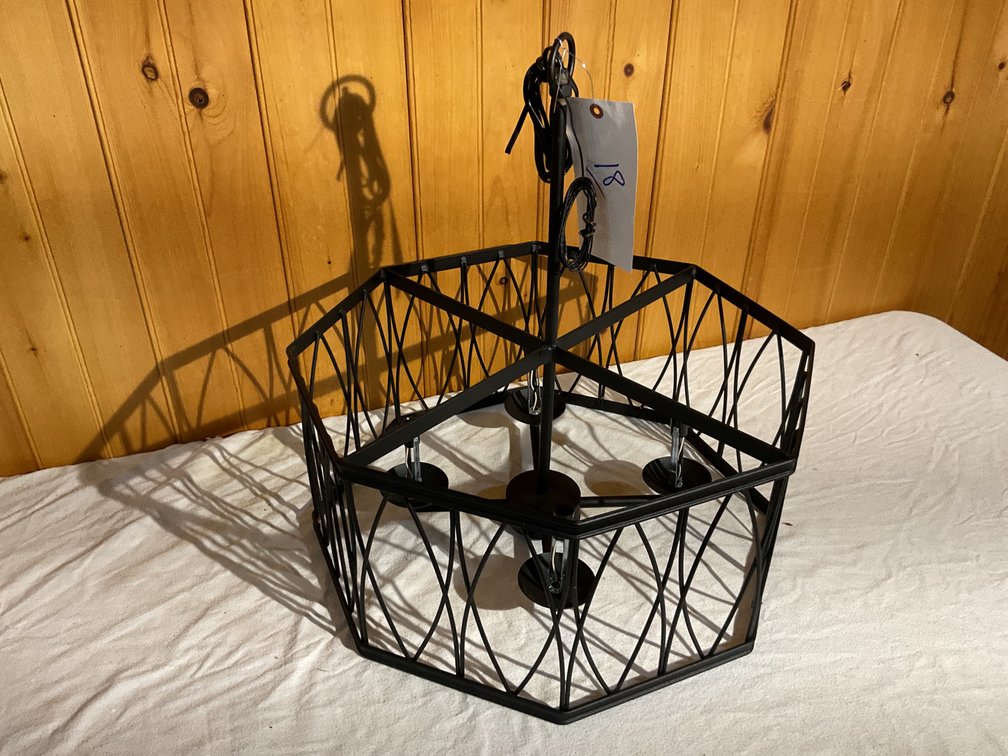 Hanging metal light
