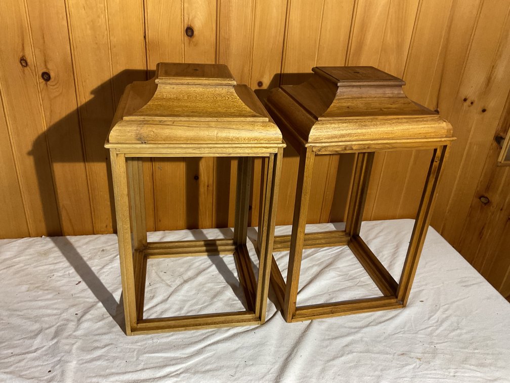wooden light box frames