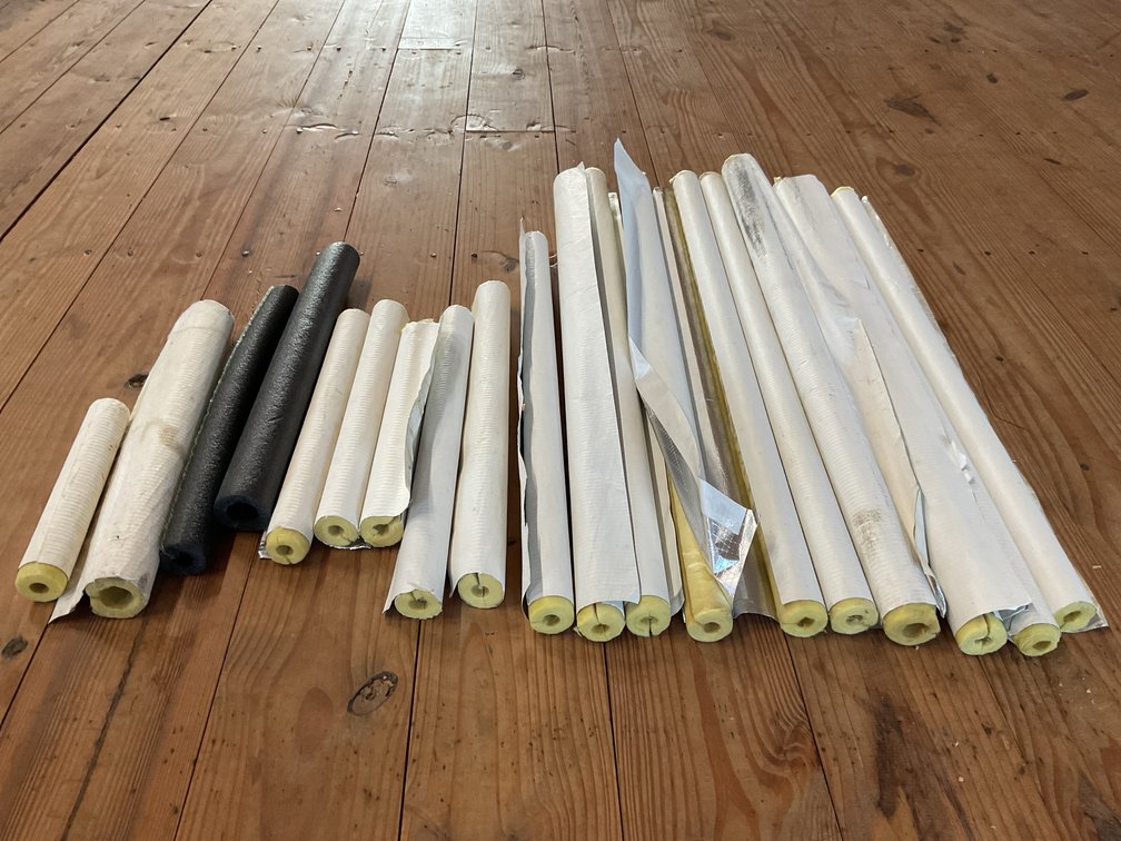 10 full pcs pipe insulation