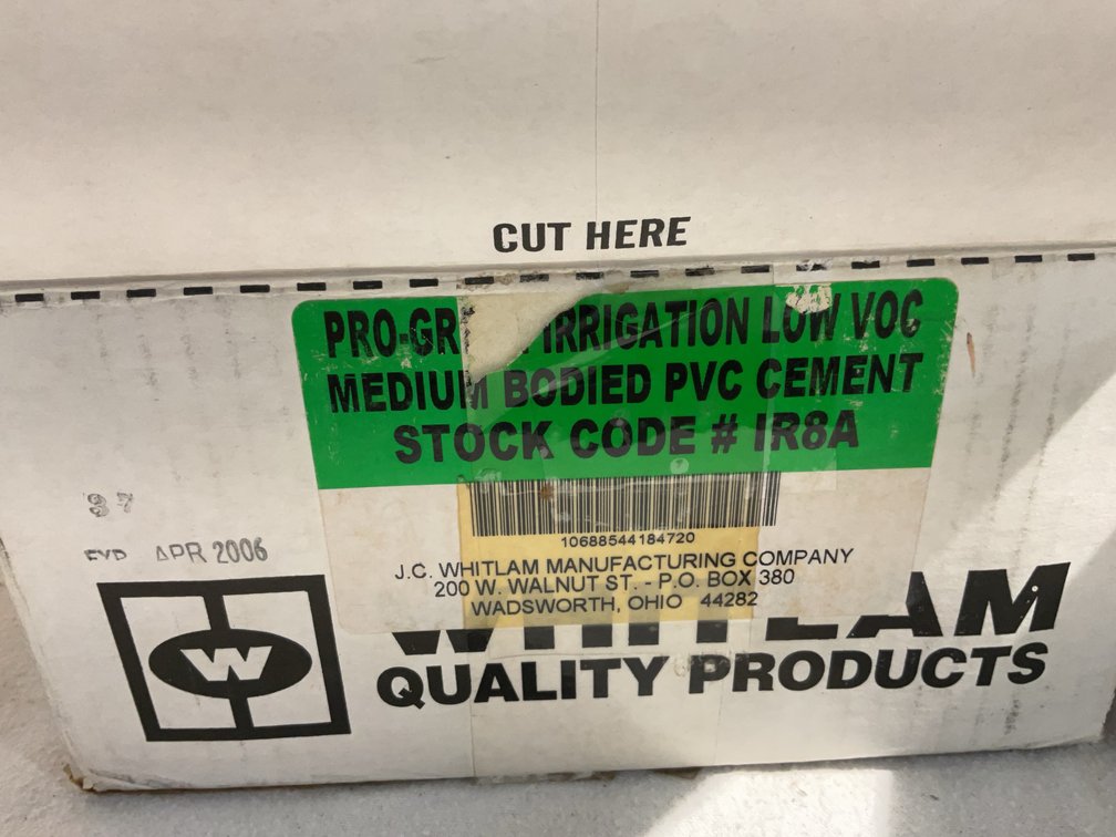 17 cans PVC cement