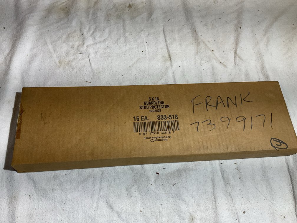 5 x 18 stud protector 16 ga., full box of 15 pcs