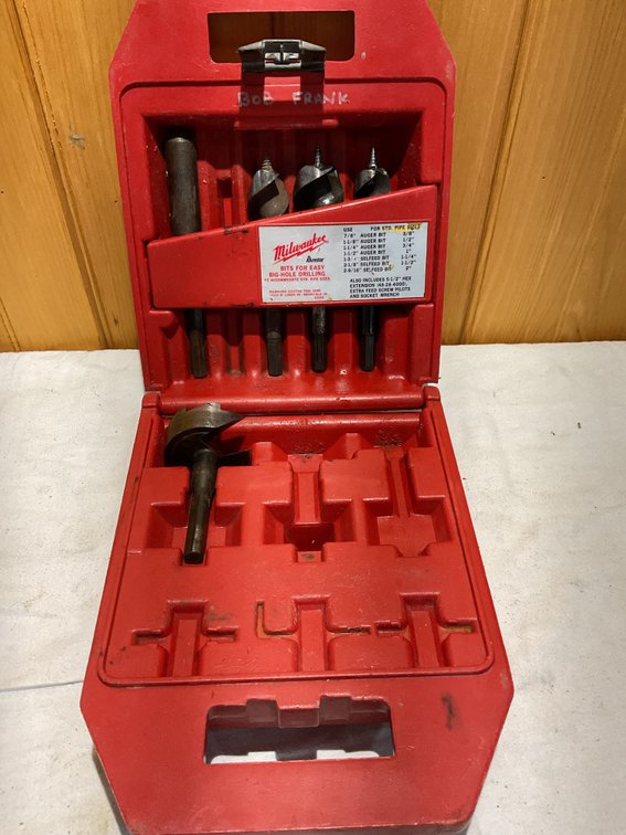 Milwaukee plumber bit set