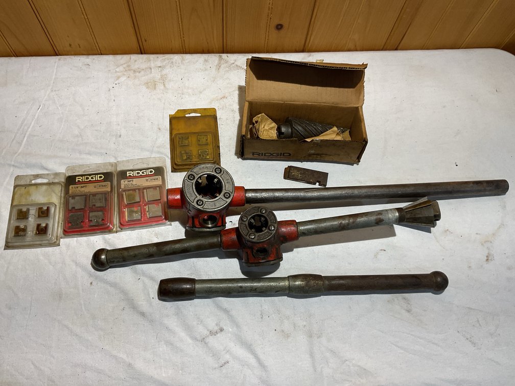 Miscellaneous hand threaders and parts
