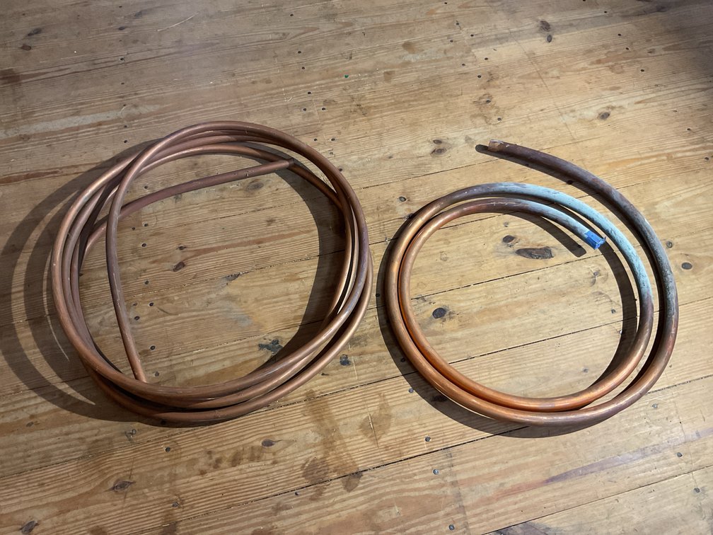 Part roll 3/4” & 1” copper tube