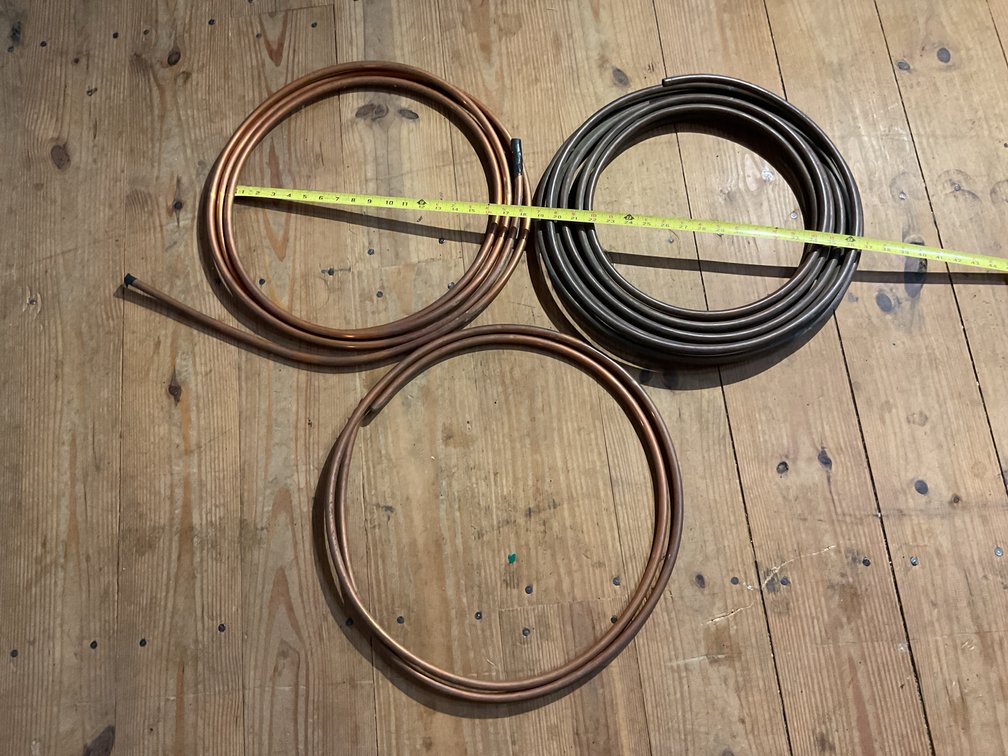 3 part rolls 1/2” copper tube