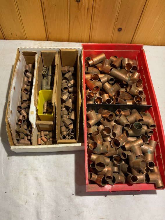 Miscellaneous copper fittings
