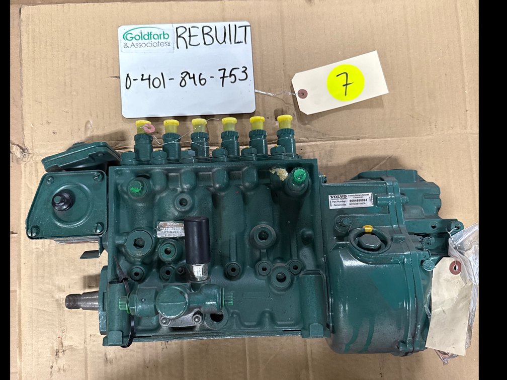 0-401-846-753 (4880924) Rebuilt Bosch Injection Pump fits Volvo TD100G Engine