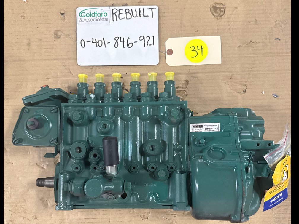 0-401-846-921 (11031113; PE6P110A320RS3197) Rebuilt Bosch 9.6L 200kW Injection Pump fits Volvo TD102KF Engine