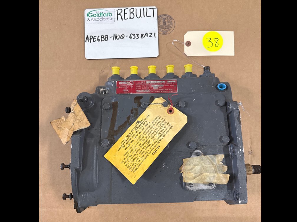 APE6BB-110Q-6338A21 (313GC4323-P1) Damaged Rebuilt Ambac Injection Pump fits Mack Engine