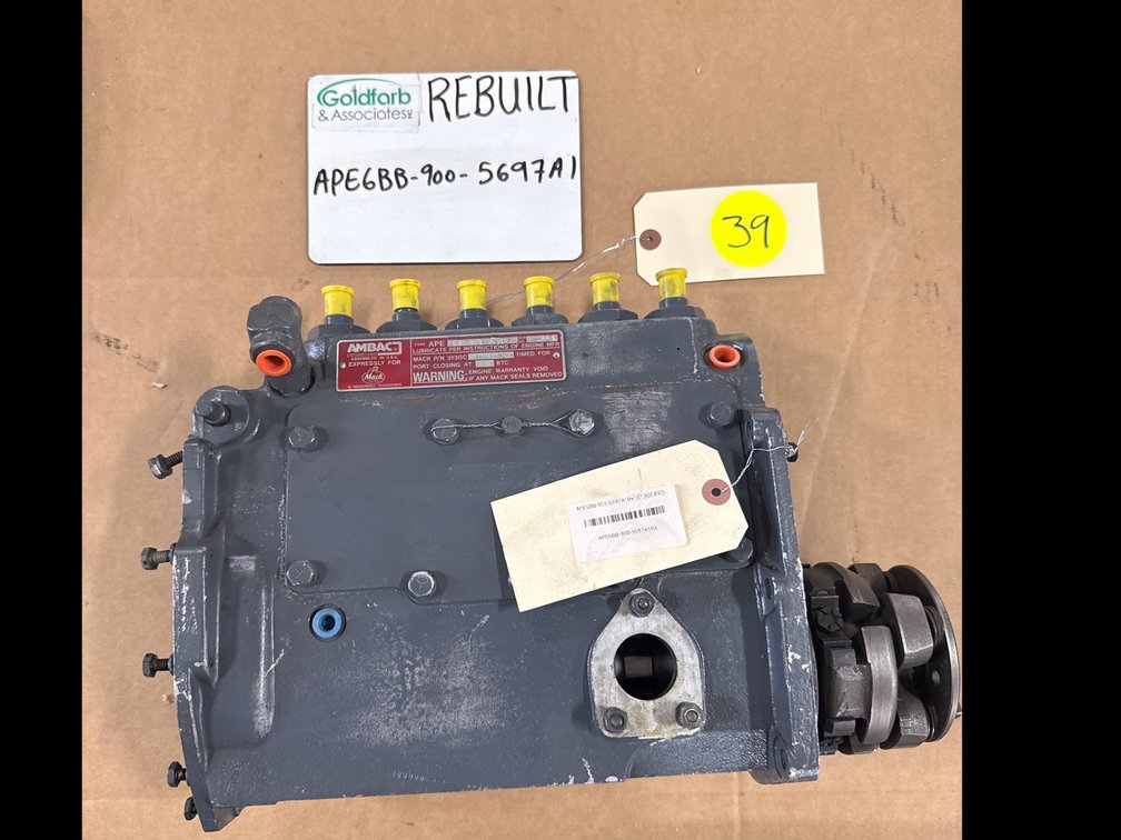 APE6BB-900-5697A1 (313GC490J-P1) Damaged Rebuilt Ambac Injection Pump fits Mack Engine