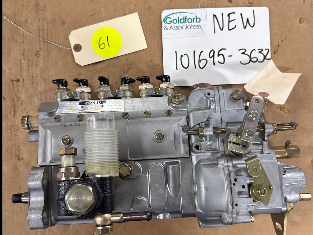 101695-3632 (9400610338 ,9-400-610-338 ,6206711540) New Zexel 6 Cyl Fuel Injection Pump Fits Komatsu Engine