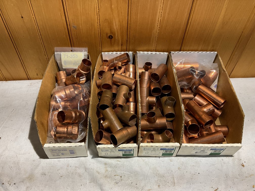 1” copper fittings