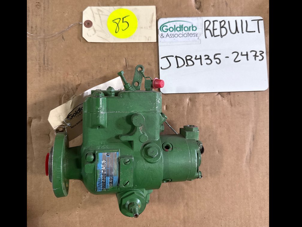JDB435-2473 (AR51340; SE500561; 02473) Rebuilt Stanadyne Injection Pump fits John Deere 4219D &2520 Tractor  Engine