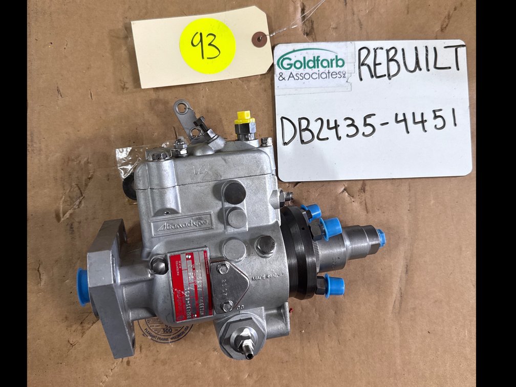 DB2435-4451 (04451 ; RE20211) Rebuilt Stanadyne Injection Pump fits John Deere 4219D 410B Backhoe Loader Engine