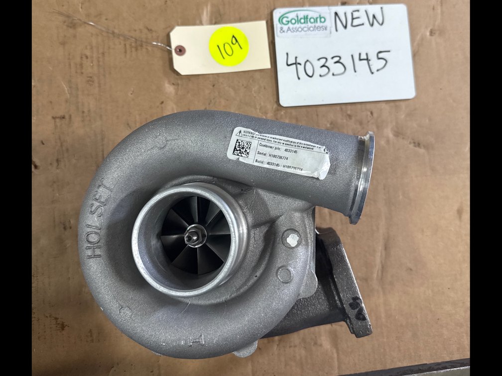 4033145 (3524825 ; OE49342-1) New Holset H2D Turbocharger fits Perkins 26ST 350TC Engine