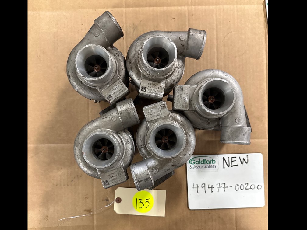 (5x Bid) 49477-00200 (RE532807) New Mitsubishi TD04L4-09 Turbocharger fits John Deere S250 Tier III 2.4L I4 Engine