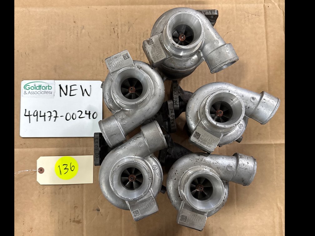 (5x Bid) 49477-00240 (RE533600) New Mitsubishi TD04L4 -08K Turbocharger fits John Deere S250 Tier III 2.4L I4 Engine