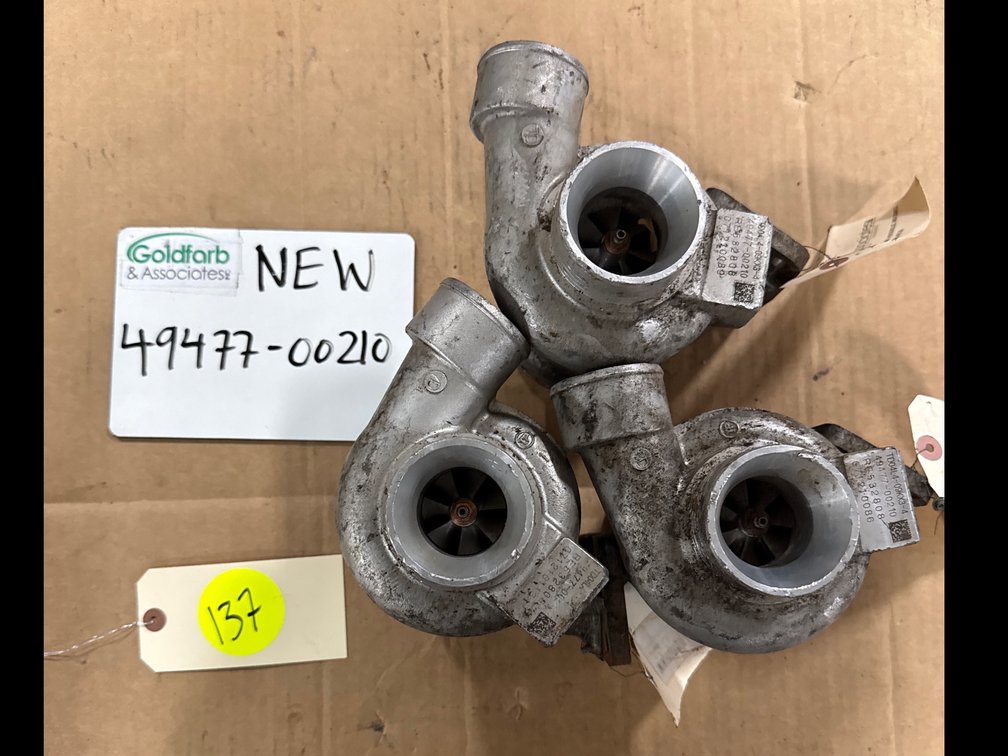 (3x Bid) 49477-00210 (RE532808) New Mitsubishi TD04L4-09K Turbocharger fits John Deere S250 Tier III 2.4L I4 Engine