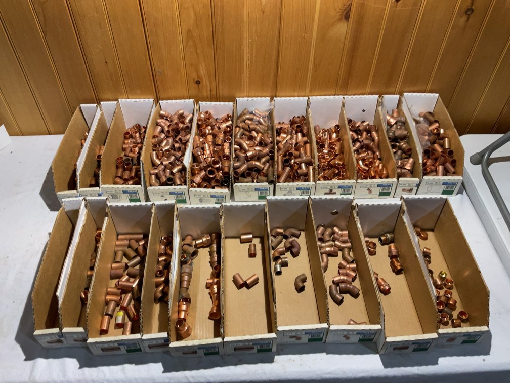 1/2” copper fittings