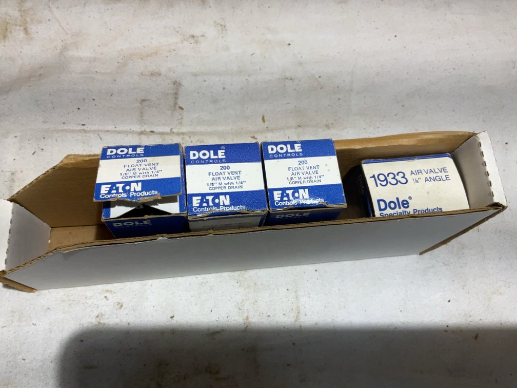 4 air valves, new