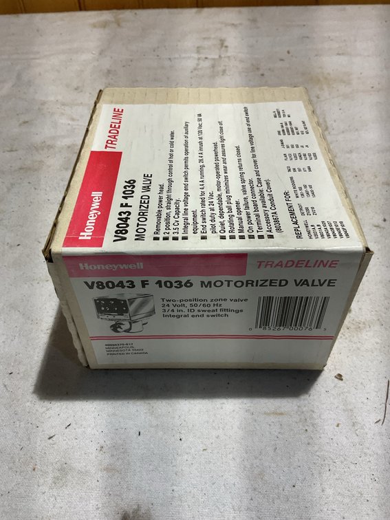 Motorized valve, new