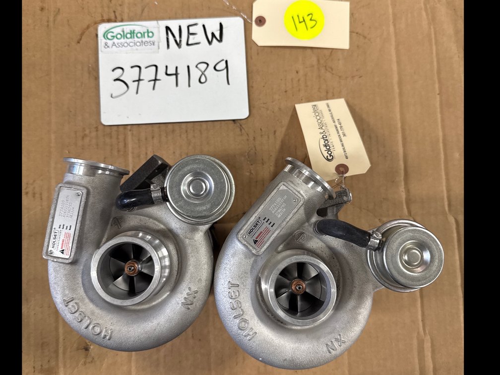 (2x Bid) 3774189 (3786793 ; 4309103) New Holset HE211W Turbocharger fits Cummins ISF Bus Engine