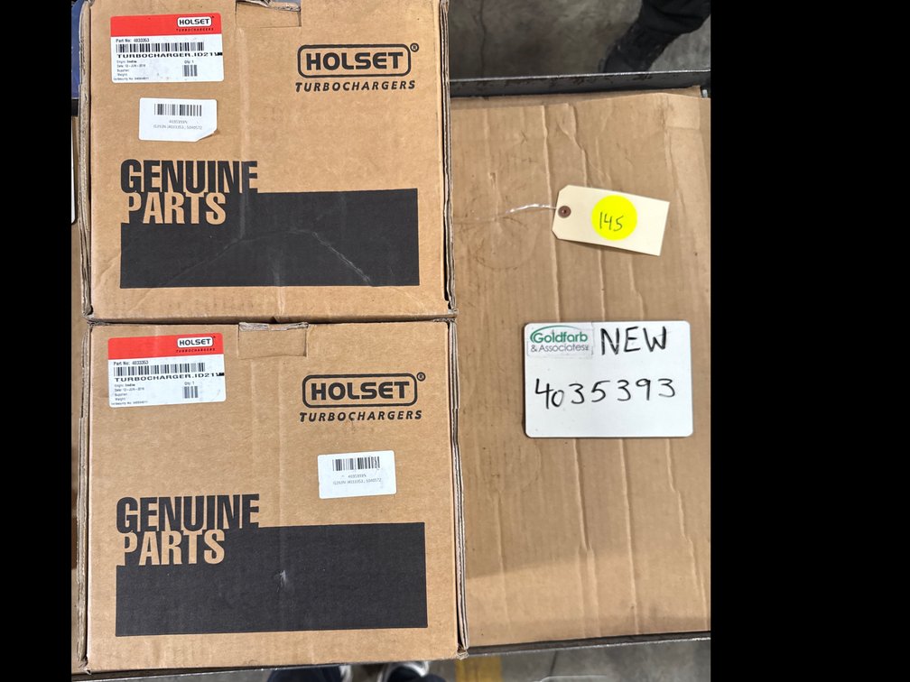 (2x Bid) 4035393 (4033353 ; 504057286) New Holset HX25W Turbocharger fits CNH NEF Engine