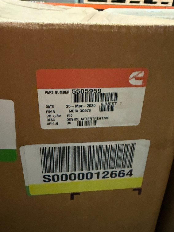New Cummins 5505959 OEM Exhaust Emission Control Component