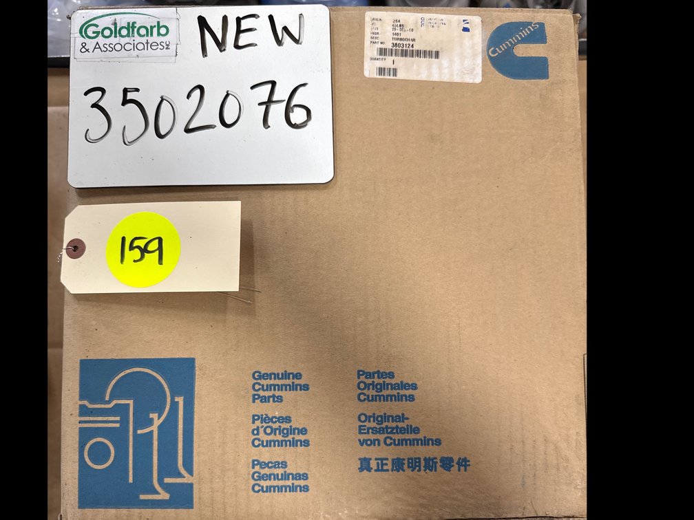3502076 (3803124) New Holset HC3B Turbocharger fits Cummins NTE300/350 Engine