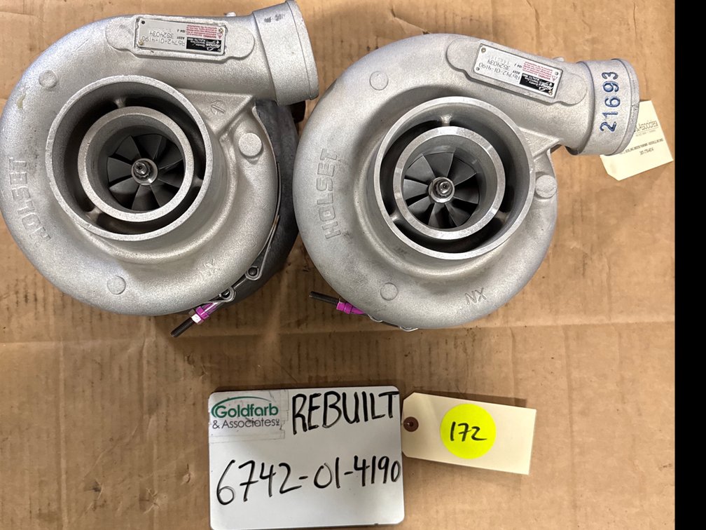 (2 x Bid) 6742-01-4190 Rebuilt Holset HX35 Turbocharger fits Cummins Komatsu Engine