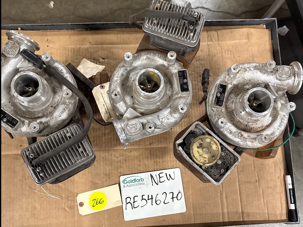 (3 x Bid) RE546270 (1263-970-0005) New Borg Warner B2UV Turbocharger fits John Deere Engine
