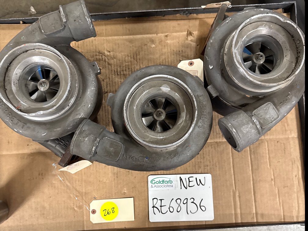 (3 x Bid) RE68936 (466923-4) New Garrett TMF5503 Turbocharger fits John Deere Powertech 12.5L engine