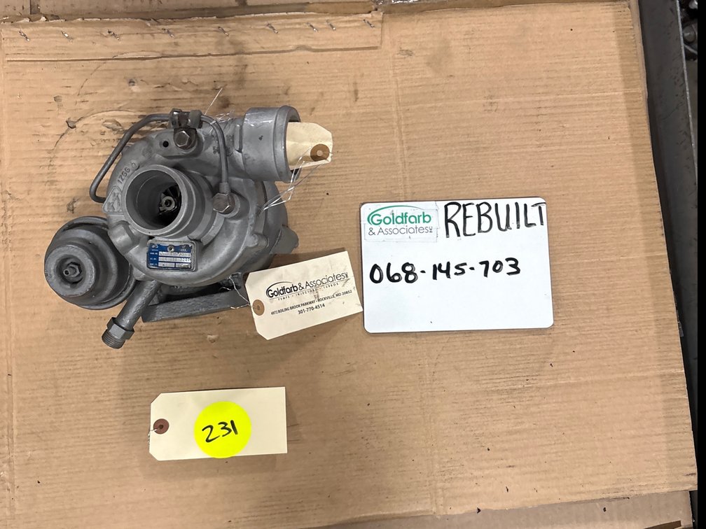 068-145-703T (708016-5002S) Rebuilt Garrett TB02 Turbocharger Fits VW T3 Transport Engine