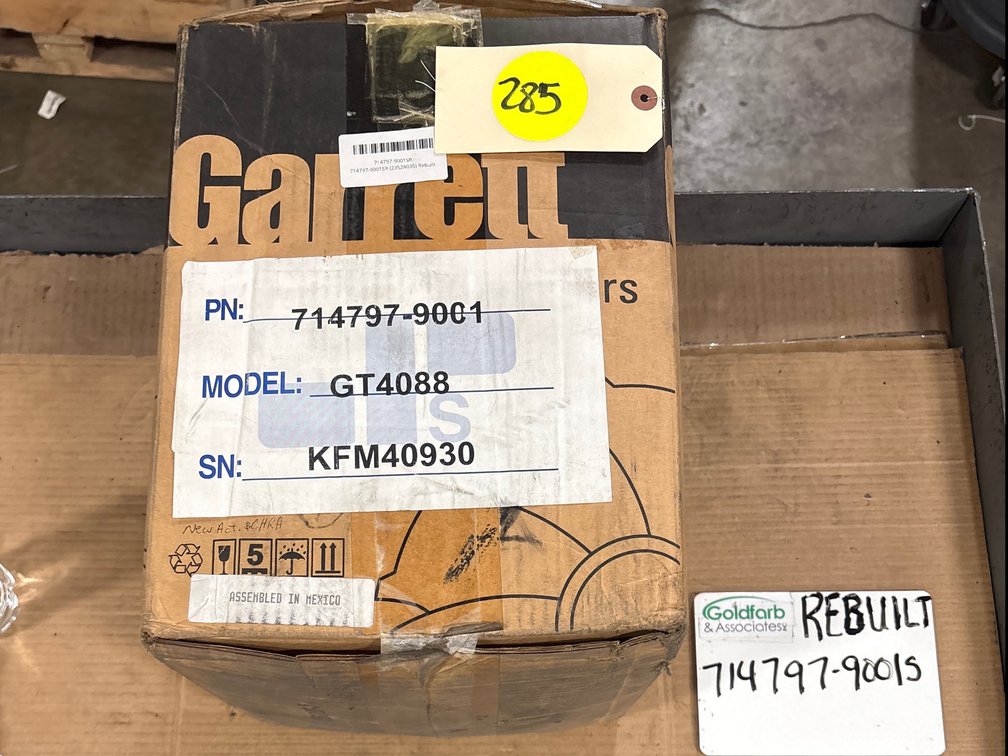 714797-9001S (23528035) Rebuilt Garrett GT4088BDN Turbocharger Fits 1999 Detroit Truck Diesel Engine